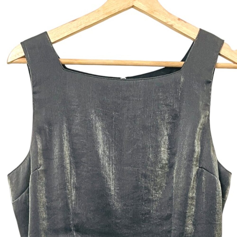 Born In America BIA Vintage Silvery Cocktail Mini Dress Minimalist Bodycon - Picture 5 of 10
